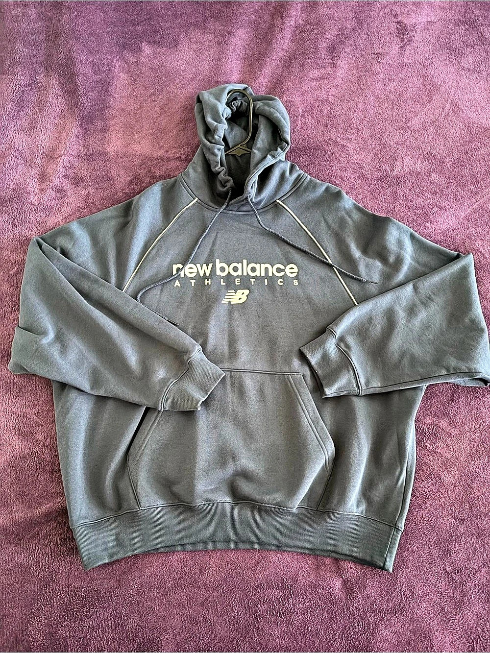 New Balance Athletics French Terry Hoodie Navy Blue